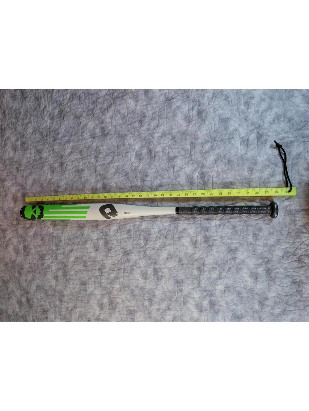 DeMarini Uprising Youth Baseball Bat 28 oz 34 in White Green Aluminum - Picture 7 of 7